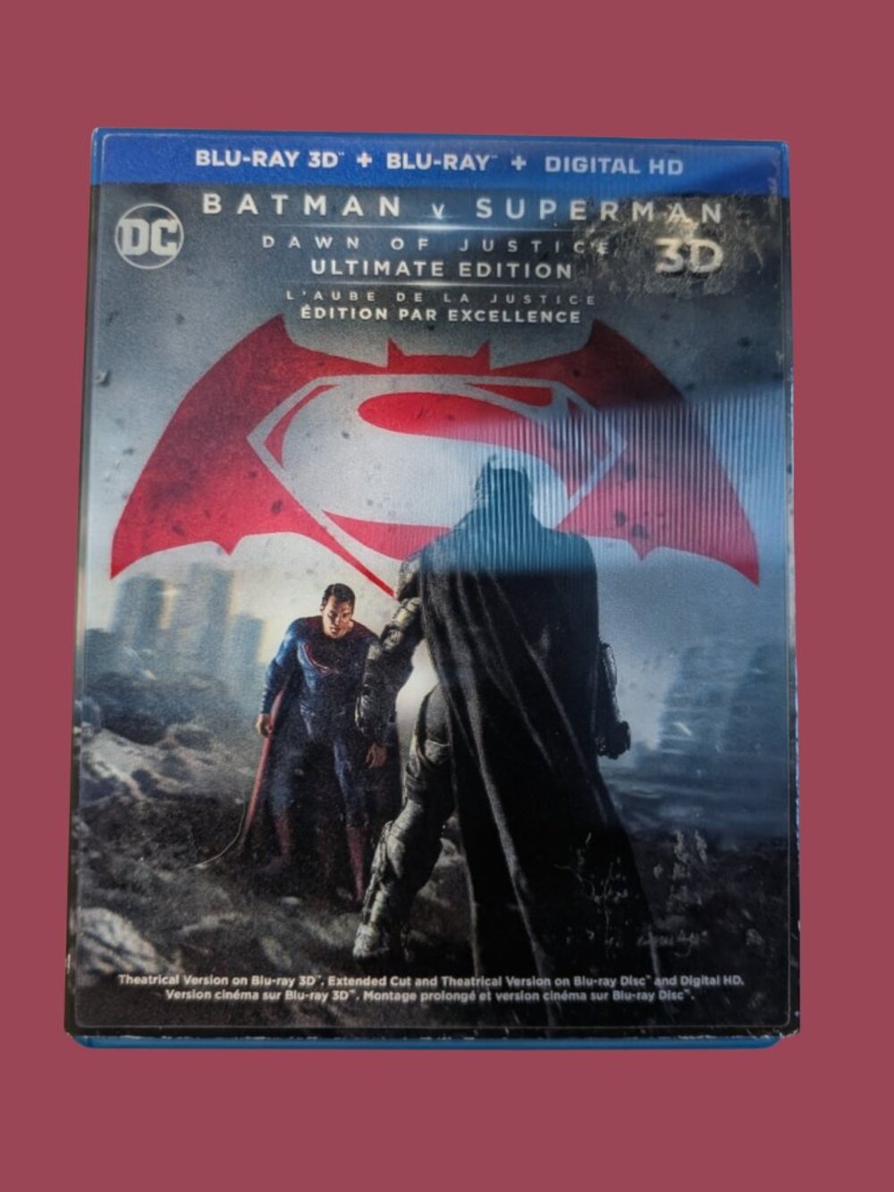 5/$20 Batman v Superman: Dawn of Justice Ultimate Edition 2016 Blu-ray 3D set